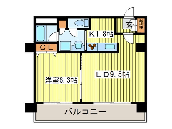 クレアシオン桑園の物件間取画像